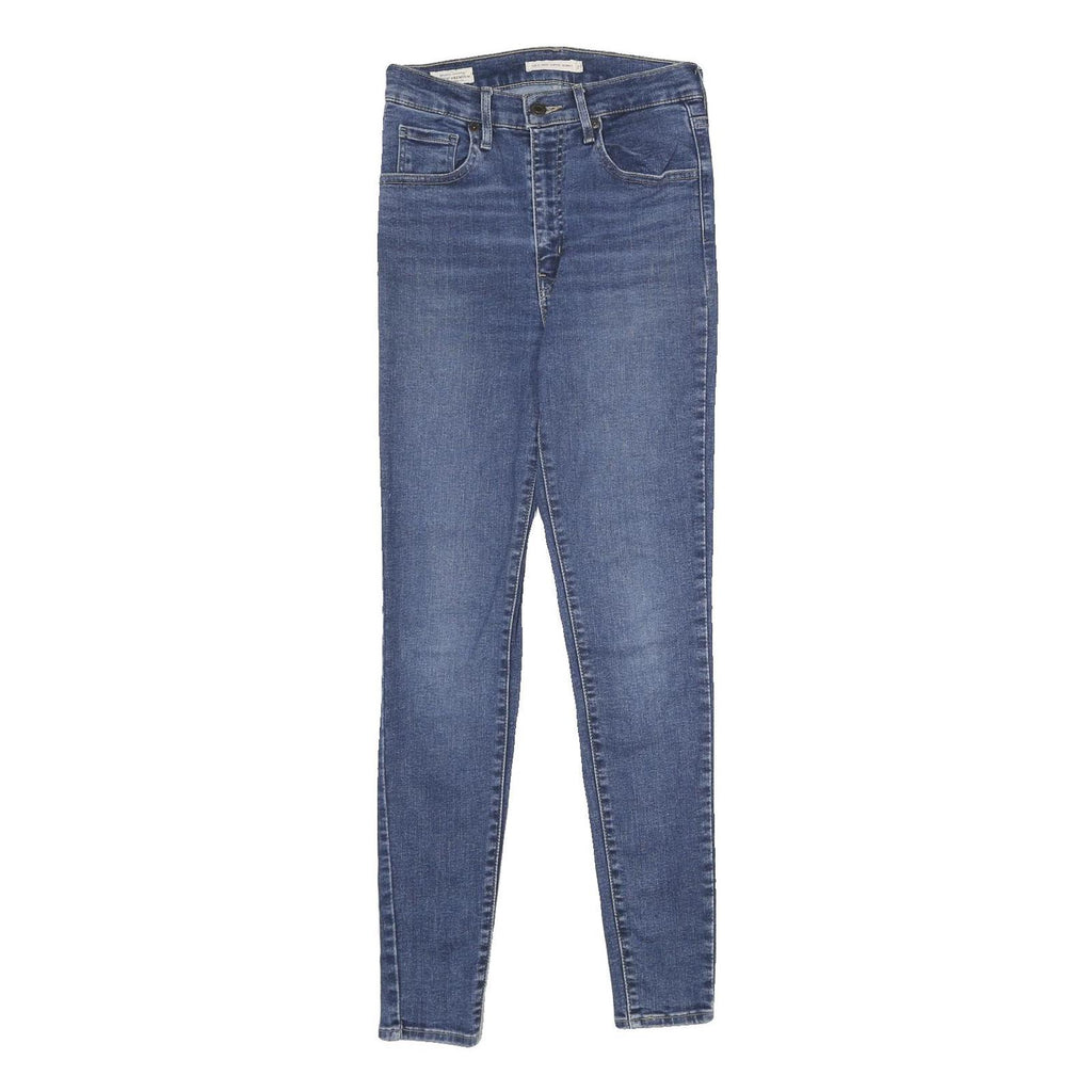 LEVI'S Mile High Super Skinny Big E Womens Jeans Blue Slim Skinny Denim Medium
