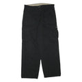 WRANGLER Mens Black Cargo Regular Fit Cotton Blend Trousers W36 L32 Pocketed