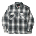 WRANGLER Mens Black & White Plaid Shirt M Cotton Blend Casual Long Sleeve