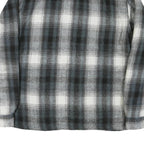 WRANGLER Mens Black & White Plaid Shirt M Cotton Blend Casual Long Sleeve