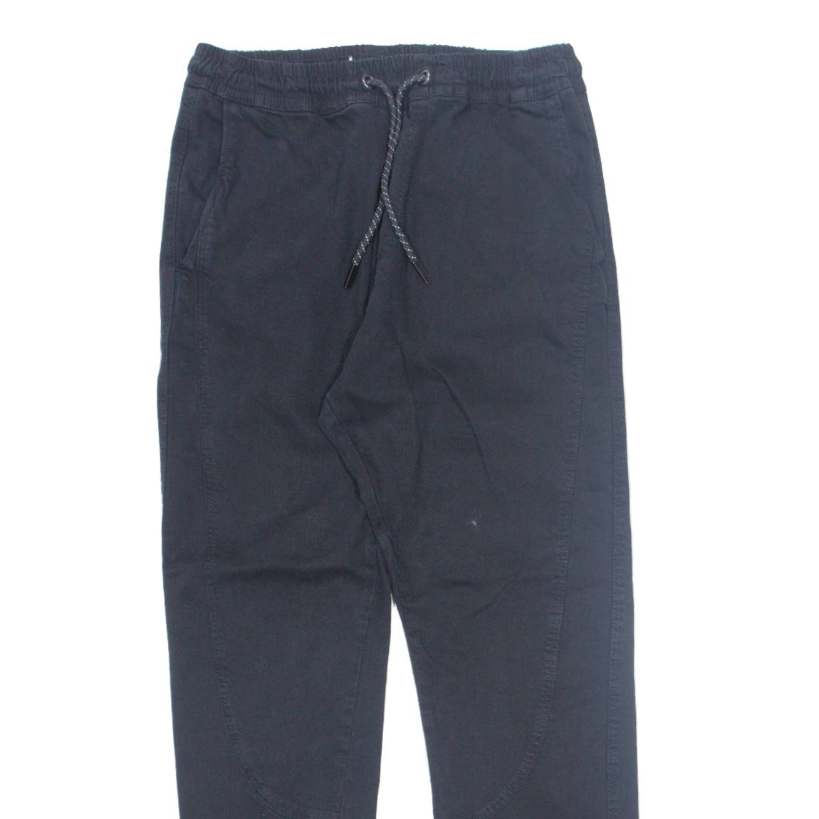 O. DROPS Jogger Womens Trousers Black Slim Tapered W28 L28