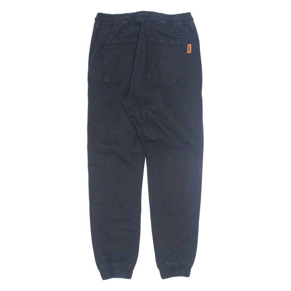O. DROPS Jogger Womens Trousers Black Slim Tapered W28 L28