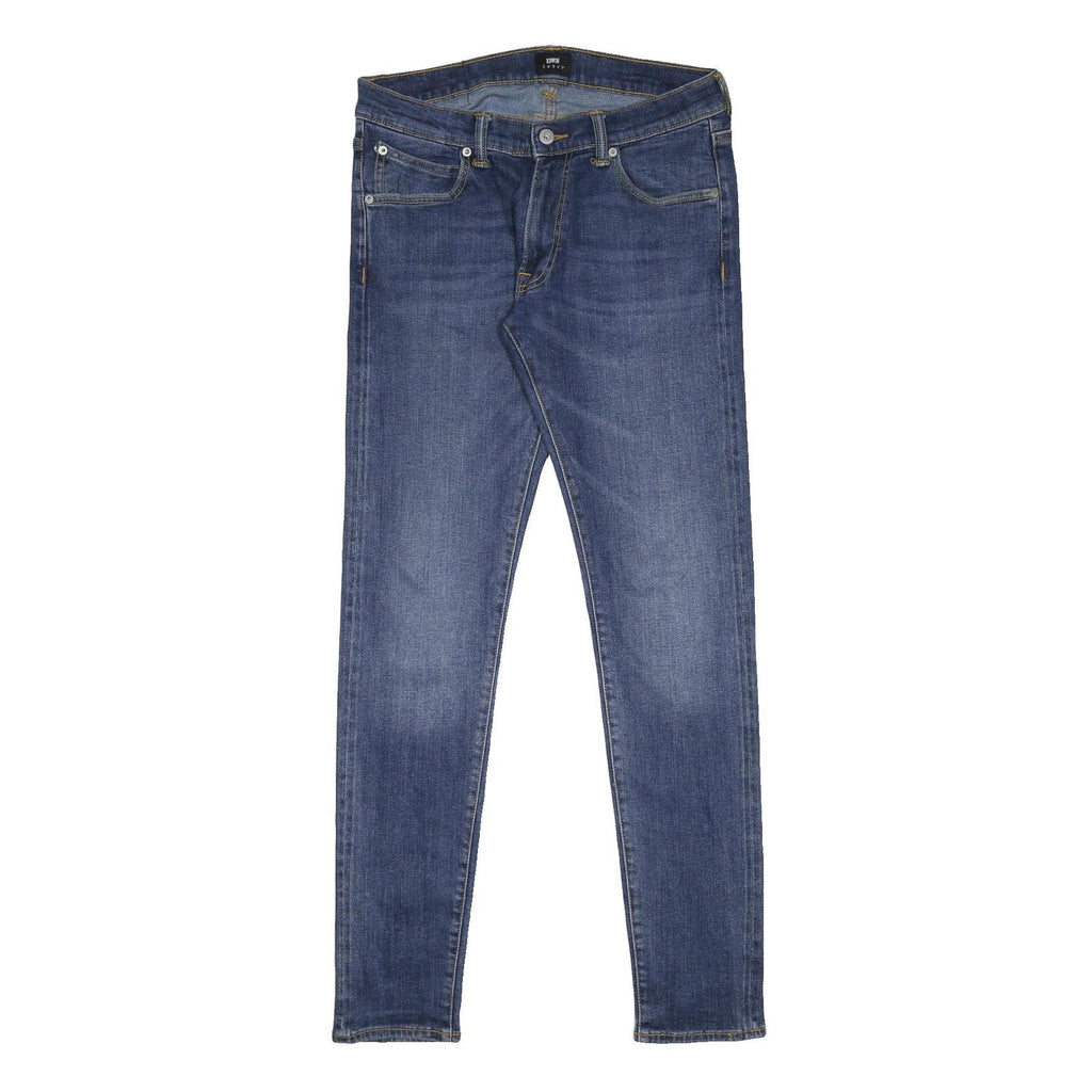 EDWIN Mens Slim Blue Jeans Denim Medium W30 L32 Stylish Comfortable Zip Closure