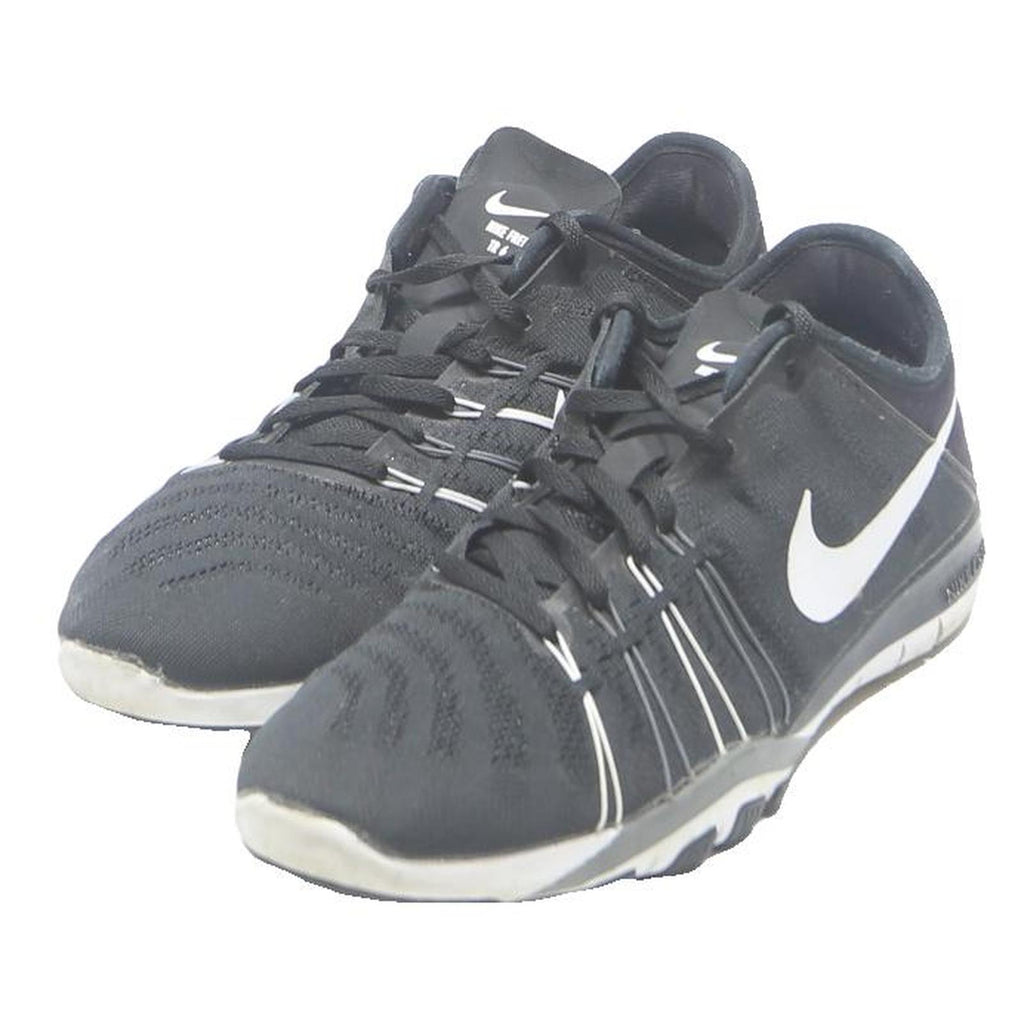 NIKE Free 5 Womens Lace-Up Trainers Black Synthetic UK 5 Lightweight Flexible