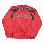 COLLEGIATE LICENSED PRODUCT Mens Red & Black Ohio State V-Neck M Nylon
