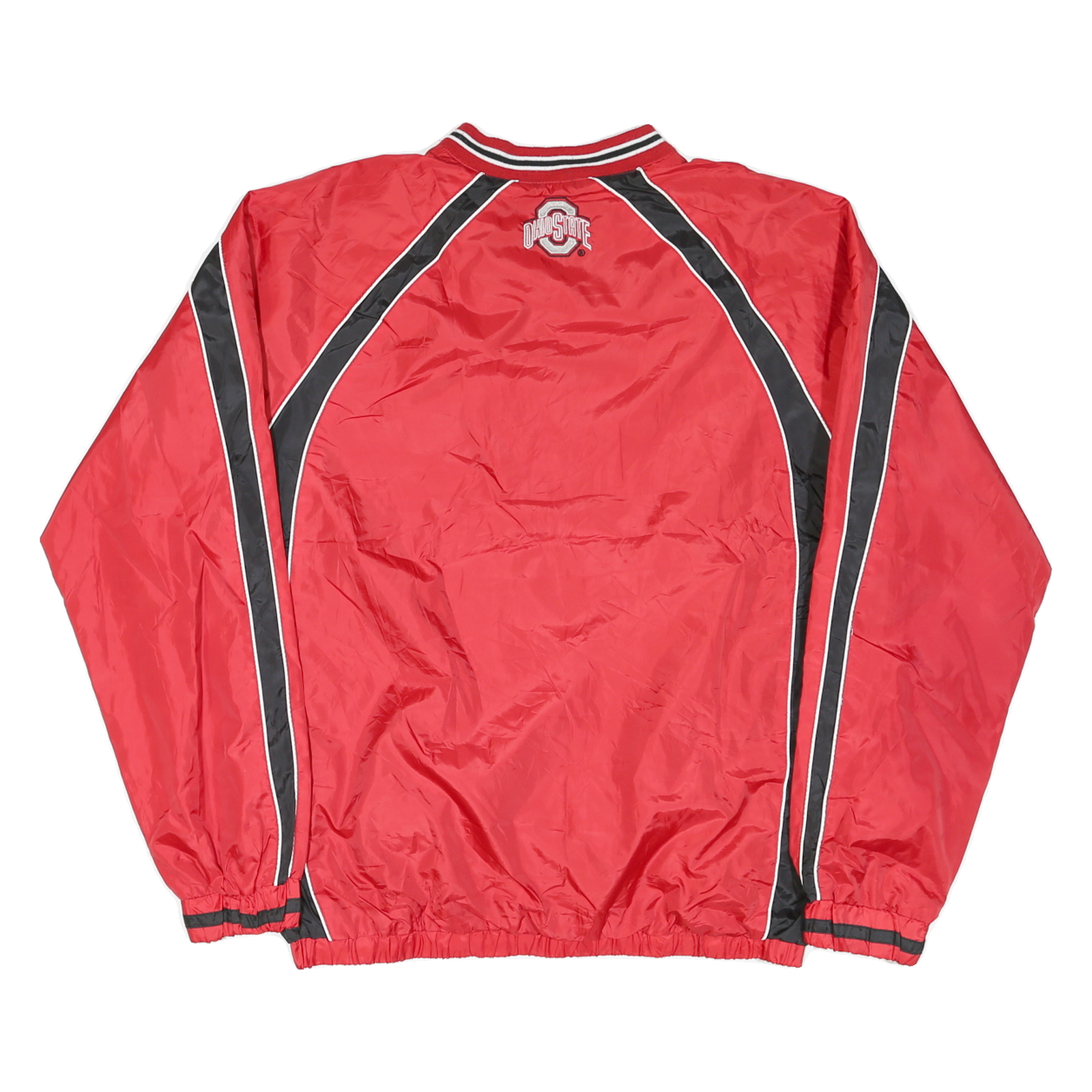 COLLEGIATE LICENSED PRODUCT Mens Red & Black Ohio State V-Neck M Nylon