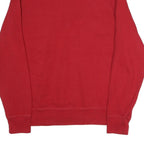NAUTICA Mens Red 1/4 Zip Sweatshirt M Cotton Pullover Casual
