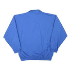 Mens Blue & Yellow Zip Up Polyester Blend Casual Jacket L Plain Sporty