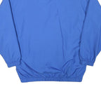 Mens Blue & Yellow Zip Up Polyester Blend Casual Jacket L Plain Sporty