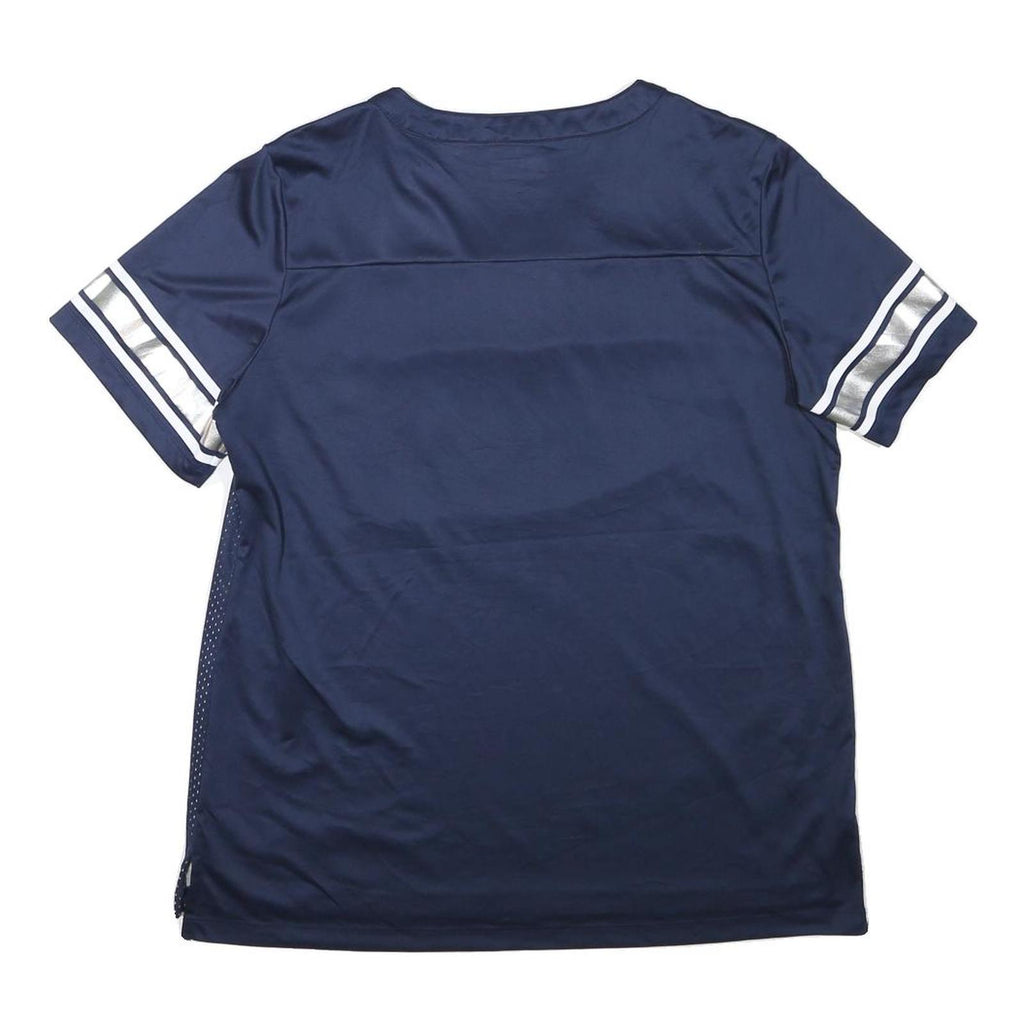 NFL Womens Blue Los Angeles Rams Jersey XL Short Sleeve Lace Up Neck Football