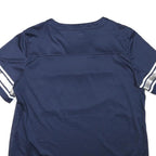 NFL Womens Blue Los Angeles Rams Jersey XL Short Sleeve Lace Up Neck Football