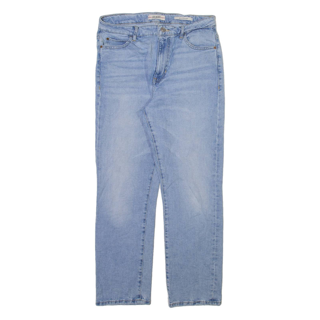GUESS Womens Jeans Blue Slim Straight W30 L26