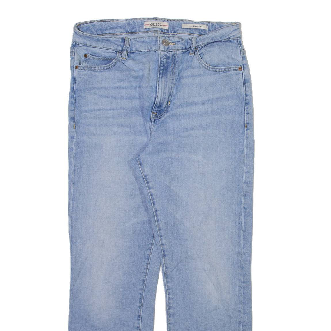 GUESS Womens Jeans Blue Slim Straight W30 L26