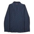 TOMMY HILFIGER Womens Navy Blue Quilted Jacket S Polyester Zip Up Lightweight