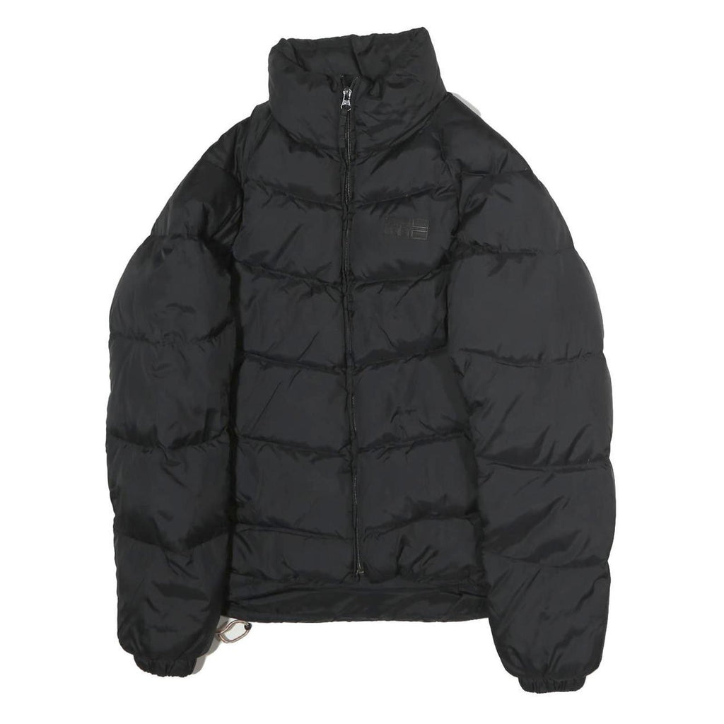 NAPAPIJRI Womens Black Puffer Jacket S Polyester Zip Plain Warm Outerwear