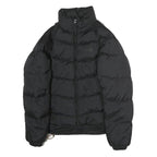 NAPAPIJRI Womens Black Puffer Jacket S Polyester Zip Plain Warm Outerwear