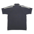 ADIDAS Mens Black & Cream Cotton Blend Short Sleeve Polo Shirt L Classic