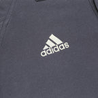 ADIDAS Mens Black & Cream Cotton Blend Short Sleeve Polo Shirt L Classic