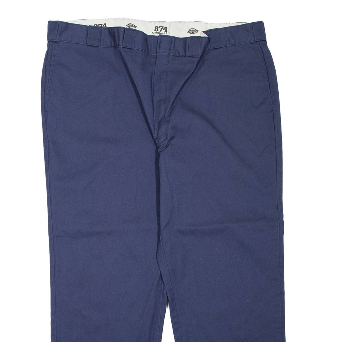 DICKIES 874 Workwear Mens Trousers Blue Regular Straight W42 L30