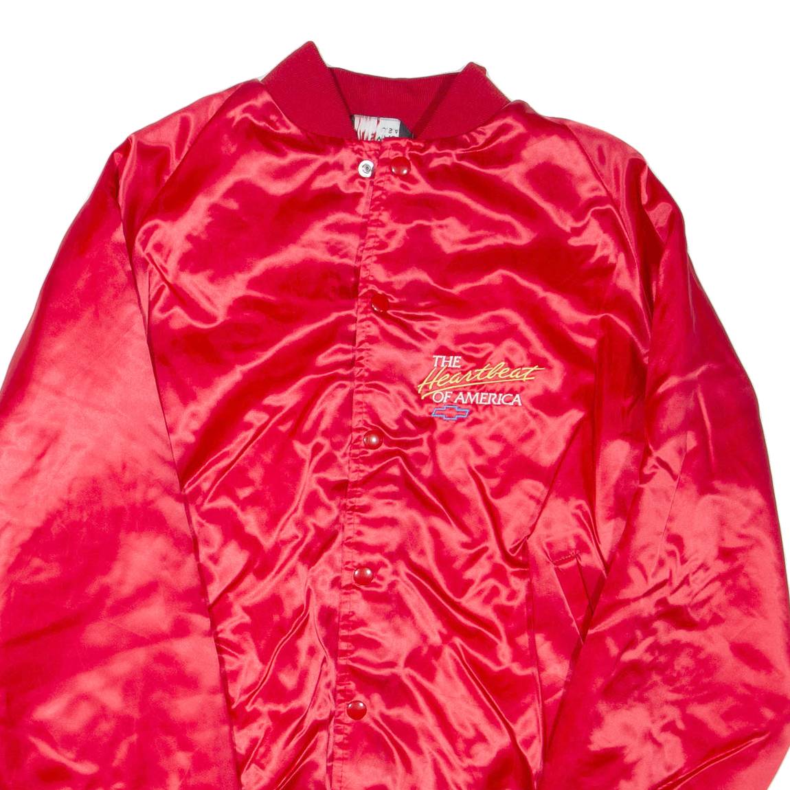 SPORTMASTER Mens Jacket Red Nylon USA L