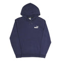 PUMA Womens Navy Hoodie XS Cotton Blend Pullover Hooded Sweatshirt