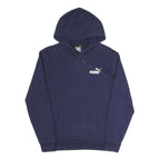 PUMA Womens Navy Hoodie XS Cotton Blend Pullover Hooded Sweatshirt