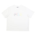 FILA Womens White XL Cotton Blend T-Shirt Short Sleeve Crew Neck Logo Graphic