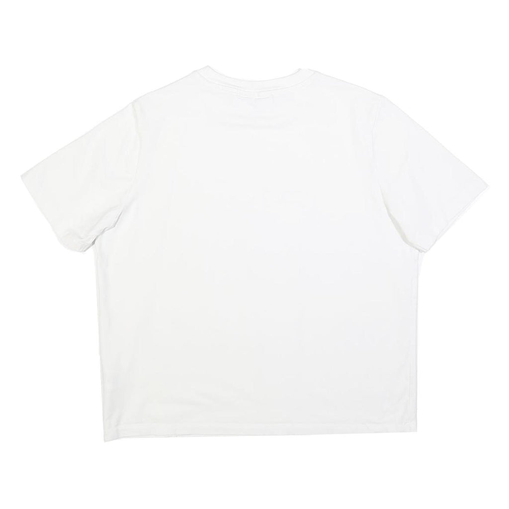 FILA Womens White XL Cotton Blend T-Shirt Short Sleeve Crew Neck Logo Graphic