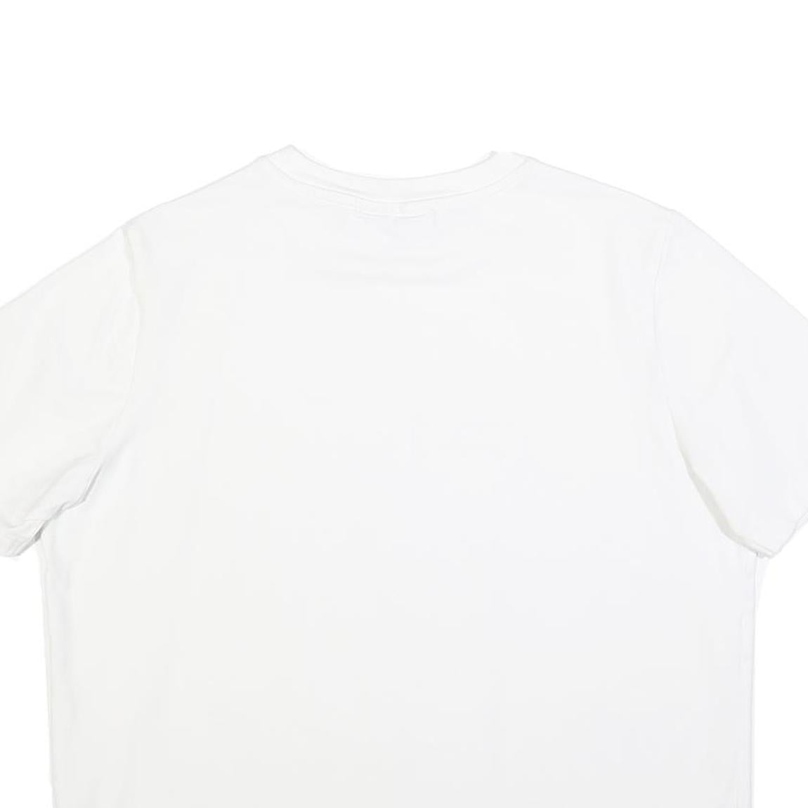 FILA Womens White XL Cotton Blend T-Shirt Short Sleeve Crew Neck Logo Graphic