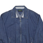 EAGLE'S RIDGE Womens Blue Denim Jacket L Woven Zip Up Casual Outerwear