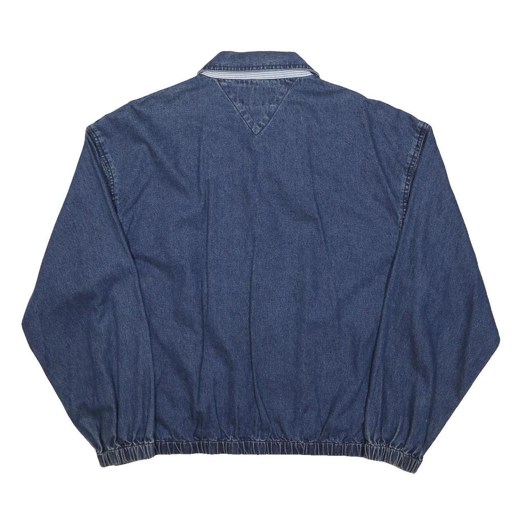 EAGLE'S RIDGE Womens Blue Denim Jacket L Woven Zip Up Casual Outerwear