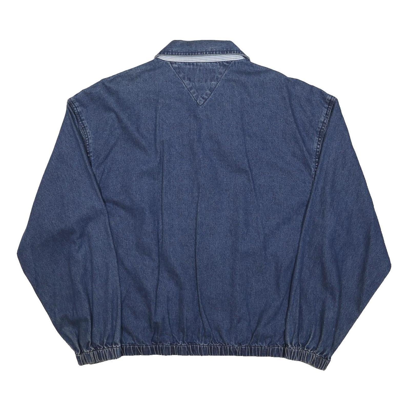 EAGLE'S RIDGE Womens Blue Denim Jacket L Woven Zip Up Casual Outerwear