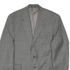 LAUREN RALPH LAUREN Mens Grey Wool Blazer Jacket M Woven Classic Tailored Button