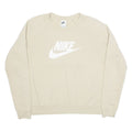 NIKE Womens Sweatshirt Beige M
