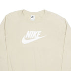 NIKE Womens Sweatshirt Beige M
