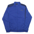 ADIDAS Mens Blue & Black Zip Track Jacket M Polyester Blend Sportswear