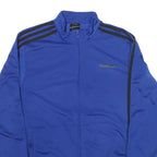 ADIDAS Mens Blue & Black Zip Track Jacket M Polyester Blend Sportswear