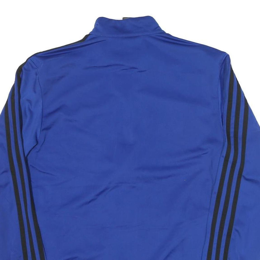 ADIDAS Mens Blue & Black Zip Track Jacket M Polyester Blend Sportswear