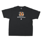 REEBOK Mens Black Cincinnati Bengals Graphic T-Shirt L Short Sleeve Crew Neck