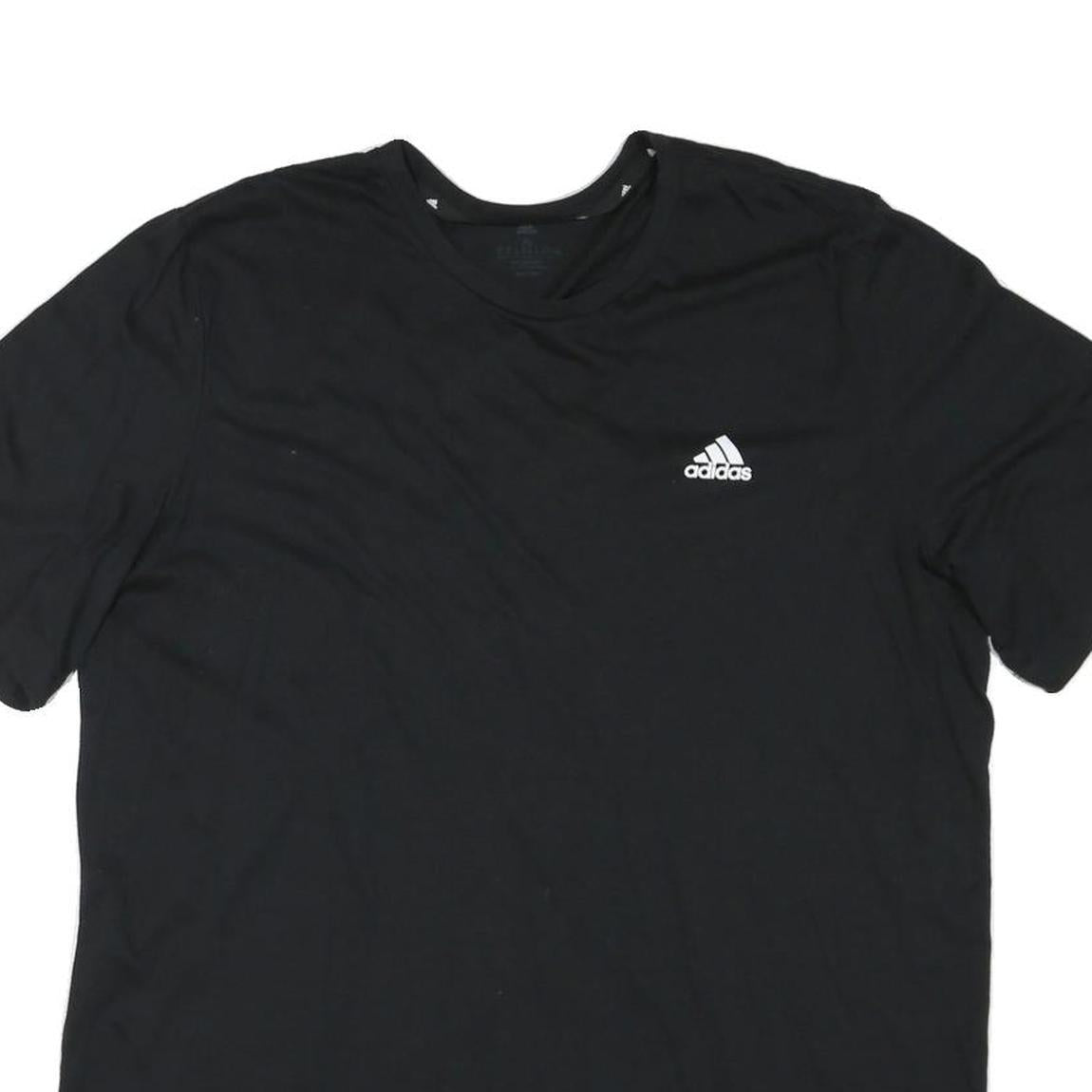 ADIDAS Mens Black Athletic T-Shirt XL Short Sleeve Crew Neck Sportswear Logo