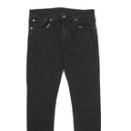 LEVI'S 512 TAPERED Mens Jeans Black Slim Tapered Denim W32 L32 Slim Fit Zip
