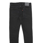 LEVI'S 512 TAPERED Mens Jeans Black Slim Tapered Denim W32 L32 Slim Fit Zip