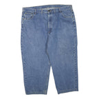 CARHARTT Mens Regular Fit Blue Denim Jeans W46 L25 Workwear Zip Closure