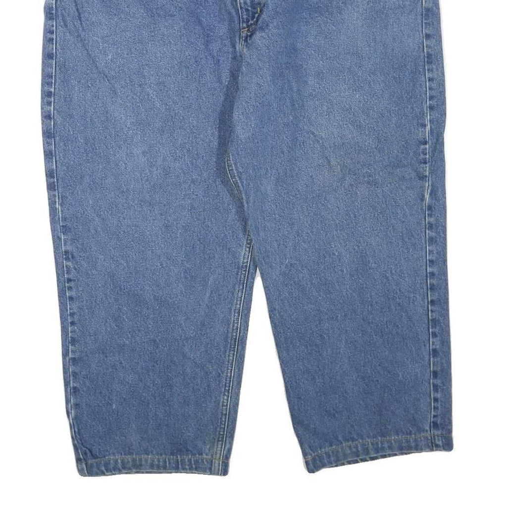 CARHARTT Mens Regular Fit Blue Denim Jeans W46 L25 Workwear Zip Closure