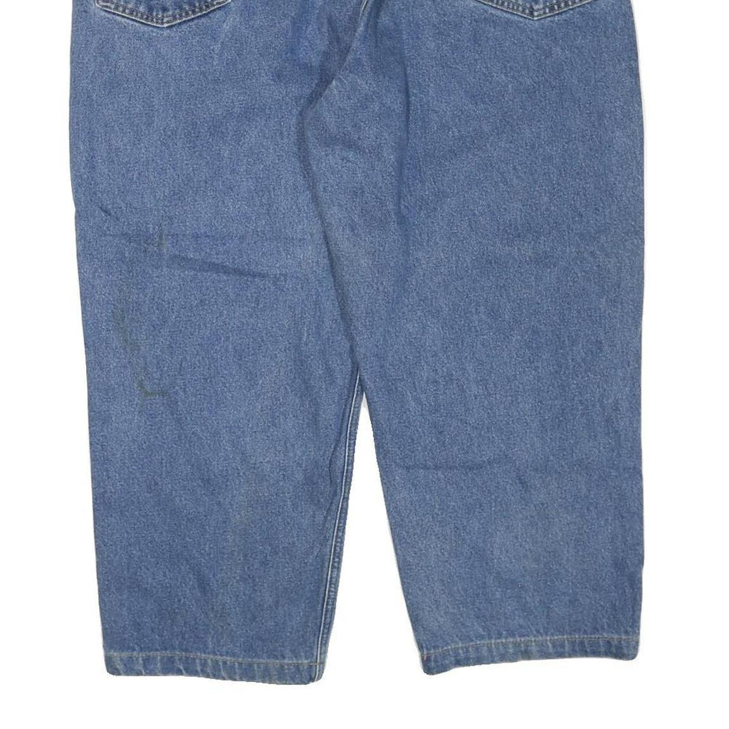 CARHARTT Mens Regular Fit Blue Denim Jeans W46 L25 Workwear Zip Closure