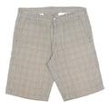 CARHARTT Mens Shorts Beige Check M W32 Casual Cotton Workwear