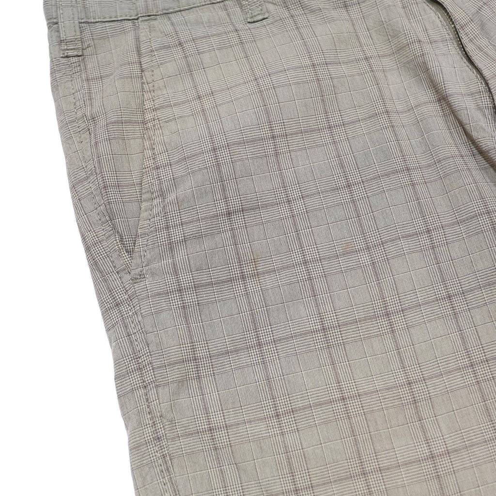 CARHARTT Mens Shorts Beige Check M W32 Casual Cotton Workwear