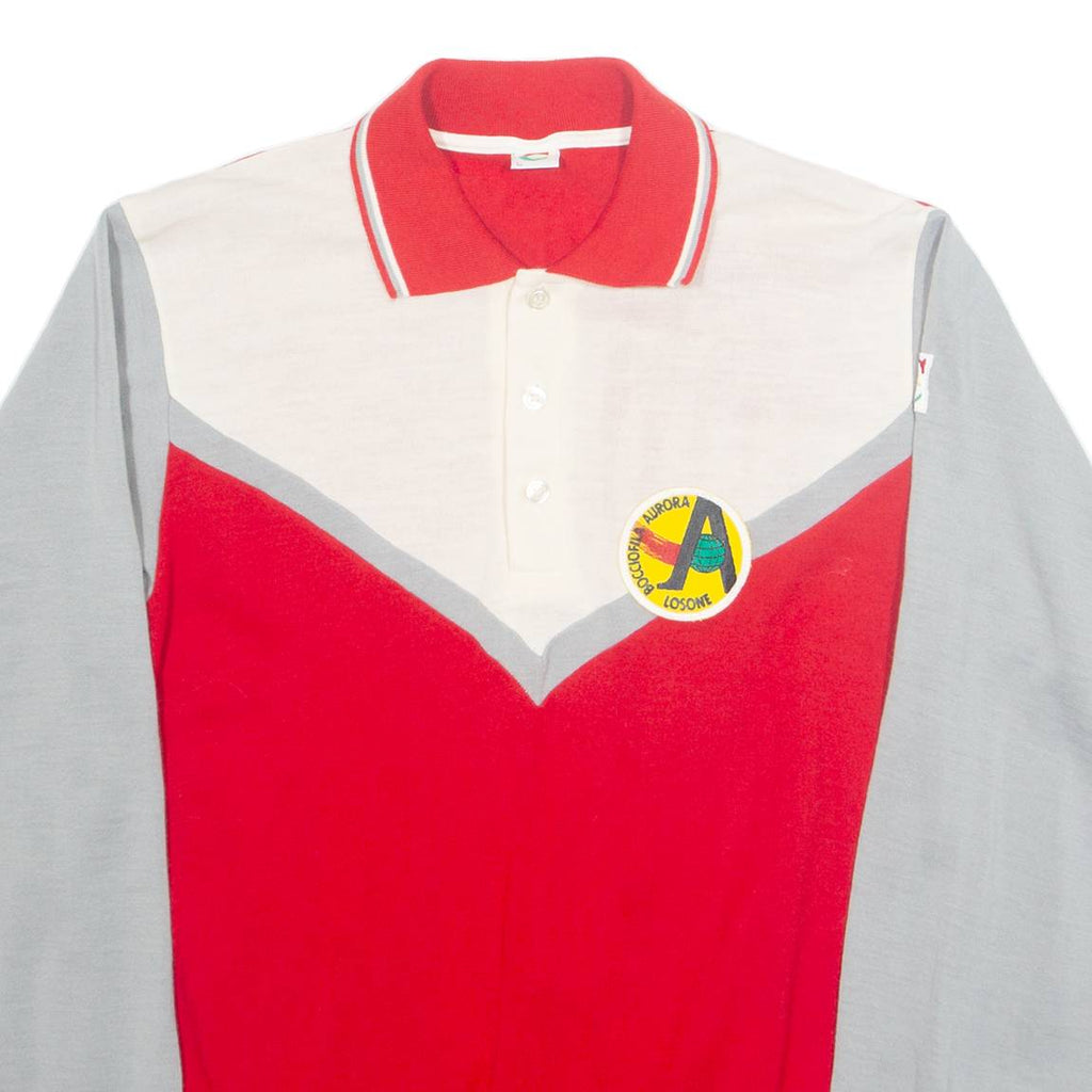 CANEVA Mens Sweatshirt Red Collared L