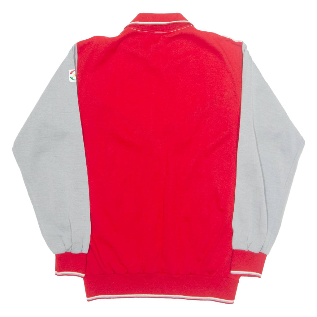 CANEVA Mens Sweatshirt Red Collared L