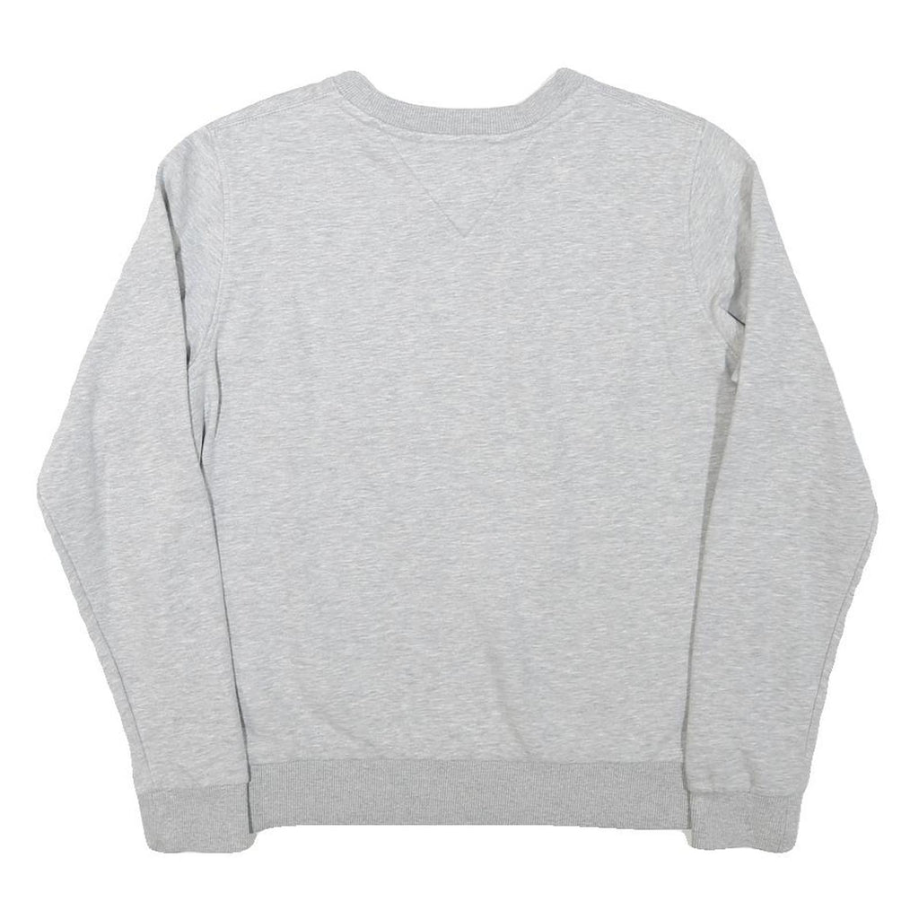 TOMMY HILFIGER Mens Grey Tommy Jeans Crew Neck M Sweatshirt Cotton Blend Logo